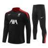 Liverpool Trenings Collegegenser 2024-25 Kvart-Zip Svart - Barn